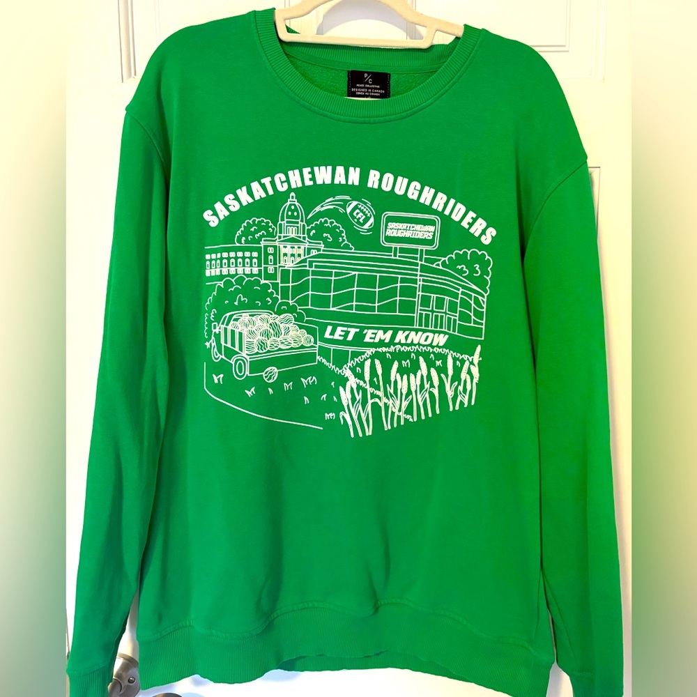 Saskatchewan Roughriders Green Crewneck Sweater